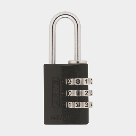 Candado con combinación ABUS 145/20, 35 mm, negro