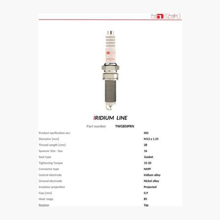 Tändstift TWG85IPRN