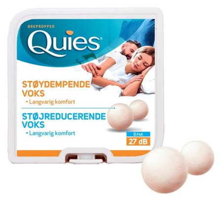Quies ørepropper voks 8 par