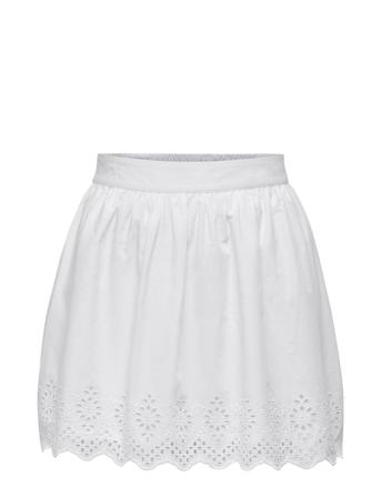 Onllou Life Emb Flowy Skirt Ptm White ONLY