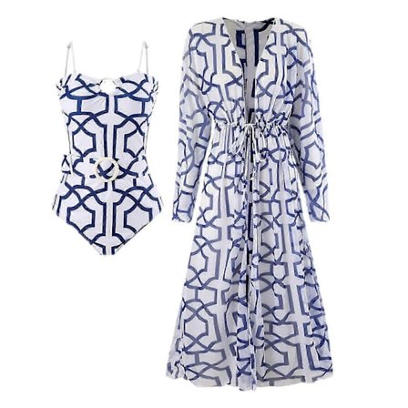 Dame Bikini Badedragt Sæt Badedragt Strandtøj til Rejser Spa Swimmingpools S Hvidt Bælte