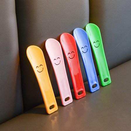 5 stk. skohorn i plast, skohornsett for barn, barnesko