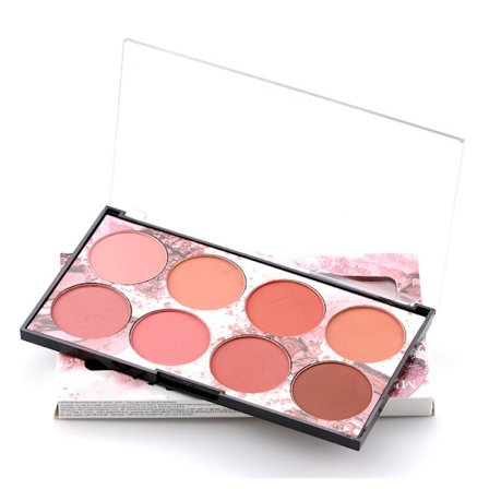 8 Färgers Matt Långvarig Rouge Palett Sminktillbehör