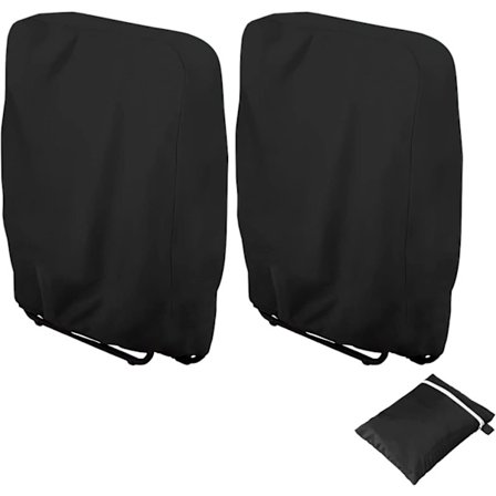 Taitettava aurinkotuolin suojapeite, 2 kpl puutarhan aurinkotuoleja