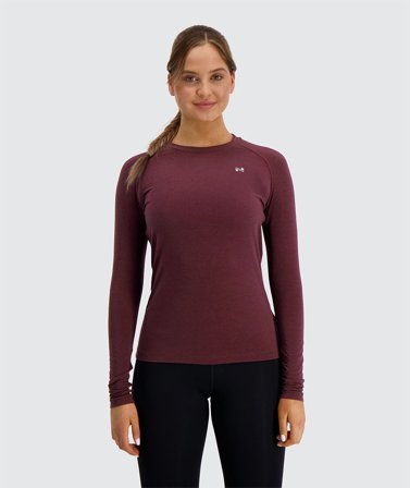 Women's Training Long-Sleeve | Gymnation wine red / XL