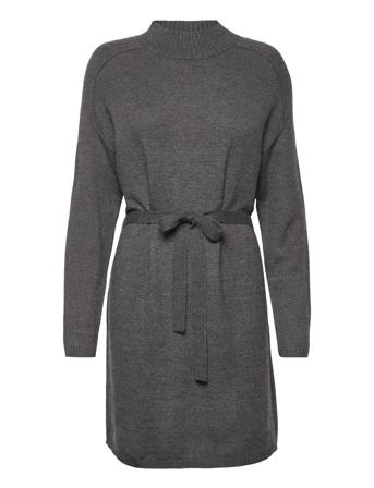 Onlleva L/S Belt Dress Ex Knt Grey ONLY