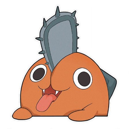 Cartoon Chainsaw Anime Bildekaler Bilfönster Dörr Reflekterande Dekal Dekoration