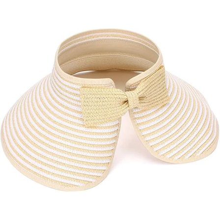 Suuret olkihatut naisille, leveälierinen taitettava hattu naisille, visiiri lippalakki ämpärihattu ruusulla