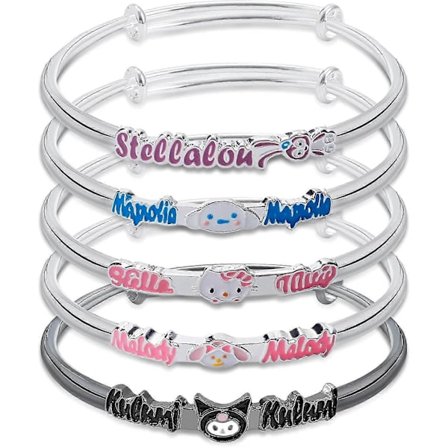 5 st My Melody Kuromi Armband Sött Kitty Cinnamoroll My Melody Kuromi Present Tecknad My Melody Smycken För Kvinnor Flickor (br Melody Kuromi)