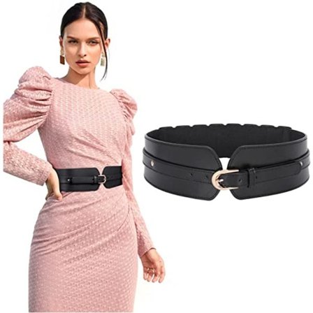 Dames brede elastische riem, dames stretch riem voor jurken