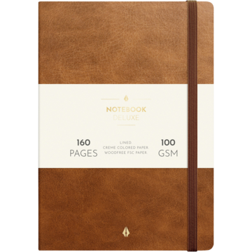Notatbok Burde Deluxe A5 brun
