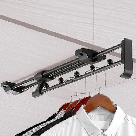 Sisäänvedettävä vaatetanko, ulosvedettävä liukuva housuteline, pituus 300 mm liukuva vaatetanko, vaatekaappeihin ja säilytystiloihin -hao