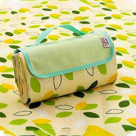 Bärbar picknickfilt för utomhusbruk 3 Storlekar Vattentät Strandkudde Matta Baby Sovande Fuktsäker Rutig Multiplayer Campingmatta