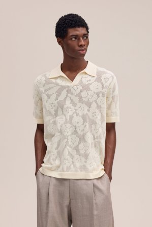 NN.07 Ryan Polo Herre Hvid Økologisk Bomuld