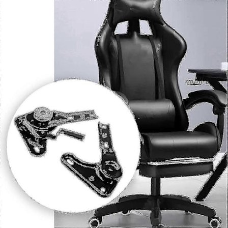 Svingbar kontorstol med høyt ryggstøtte og justerbar tilt (Kun multi-vinkel regulator)