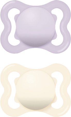 MAM Air Silicone Sut 2 stk Pink 0-6 mdr., Børn & Forældre, Sutter, Silikonesutter