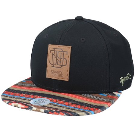 Djinns - Black - snapback - Cap - 6 Panel Aztec Black Snapback - Hatstore