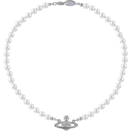 Rhinestone Faux Planet Saturn Perlekæde til Kvinder Smykker