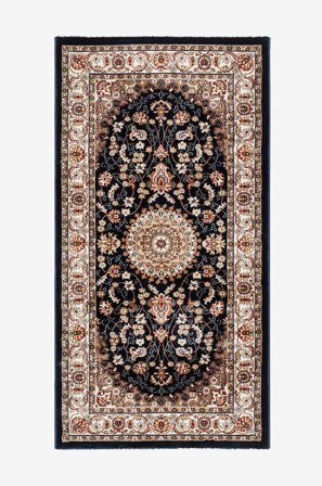 KM Home - Luggteppe Dubai - Blå - Lugg- & ryetepper - 80X150 - Fra Homeroom