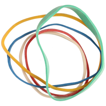 GUMMISTRIKK 50G 76MM ASS.FARGE