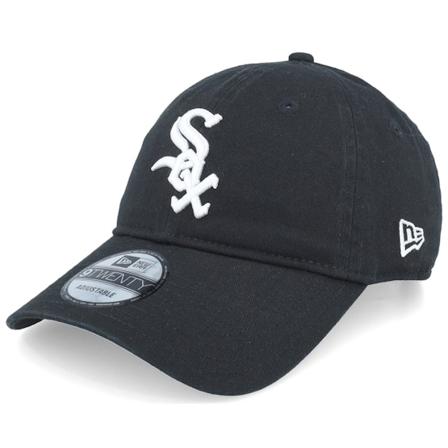 New Era - MLB Schwarz unconstructed Cap - Chicago White Sox MLB Core Classic 9TWENTY Rep Black Dad Cap / Unconstructed @ Hatstore