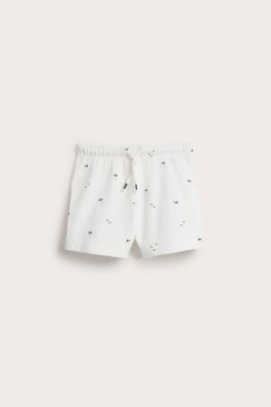 Newbie | Havsmönstrade short | Offwhite