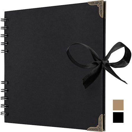 Neliönmuotoiset valokuva-albumit leikekirjaan, 36 sivua, nauhakiinnitys - Ihanteellinen leikekirja-albumeihisi, taide- ja askarteluprojekteihisi (