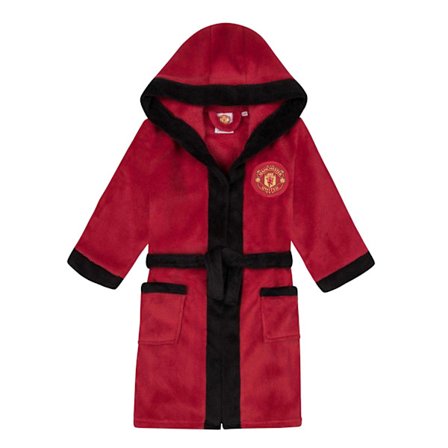 Manchester United FC Pojkar Crest Fleece Morgonrock 3-4 År