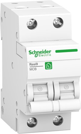 Schneider Electric Resi9 Dvärgbrytare 2-pol 13 A, Anslutningsdon & kablar