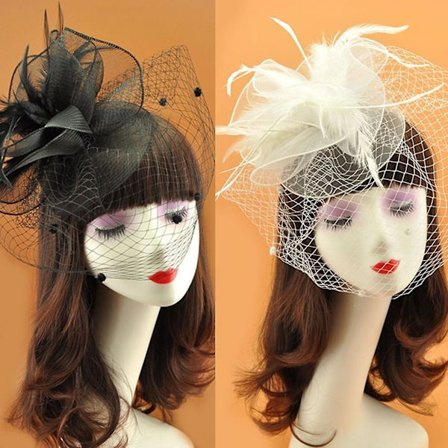 Fascinators Hatut Verholla Sulka Pillbox Hat Pääkoriste Teejuhla Hattu