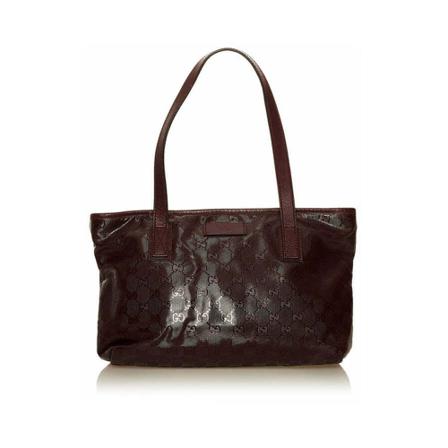 Gucci Vintage, Pre-owned Imprime Tote Bag Bruin, Dames, Maat:ONE Size