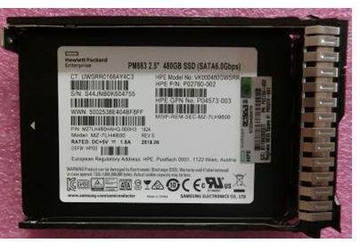 Hewlett Packard Enterprise Spare 480GB HDD SSD 2.5" RI SC DS Factory Sealed