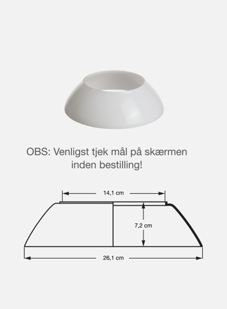 Reserveglass PH 4 1/2-4 pendel - mellomskjerm