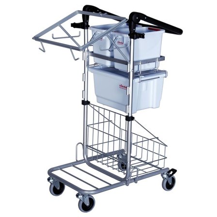 VILEDA Städvagn Professional Micro Premium, mörkgrå - Lyreco - Städ och hygien - Städvagnar - Städvagnar