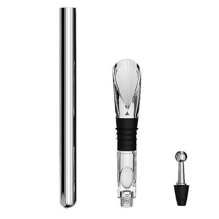 Vinkjølestav med helletut - Perfekt vintilbehørsgave for vinelskere i vinkjølersett for hvitvin og rødvin{TL}