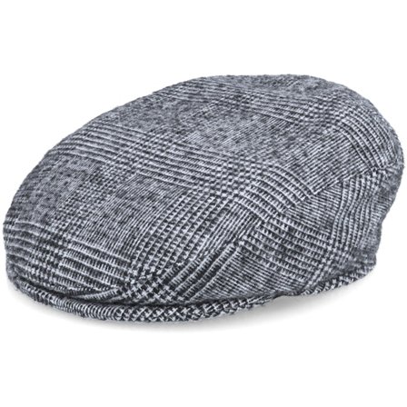 Mayser - Vincent Soft Casual Black/Grey Flat Cap Flatcap Black Cap - @ Hatstore