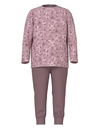 name it Nmfnightset Mauve Flower Noos - Purple - 86/92