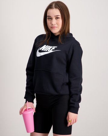 Nike K NSW CLUB FLC HDY HBR Noir Sweats à capuche Fille - Kids Brand Store