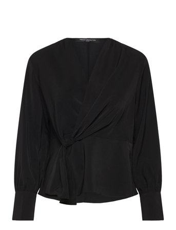 French Connection | Laurel Crepe Peplum Top | 34