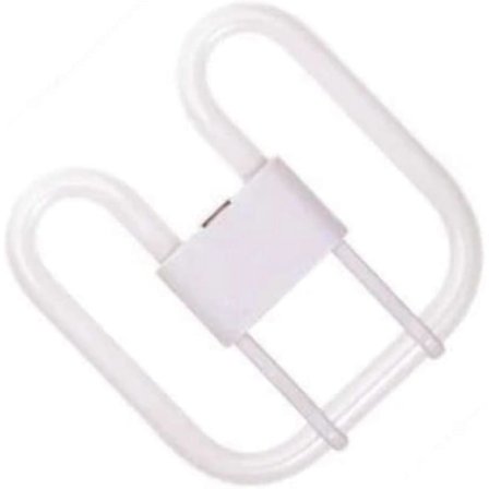 16W 2D kvadratisk 4-stifts GR10q sockel standard vit kompaktlysrör, 3500K