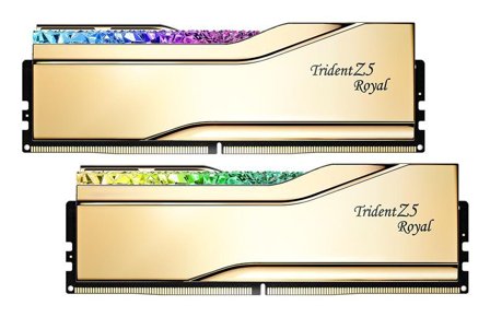 G.SKILL 48GB (2x24GB) DDR5 7200MHz Trident Z5 Royal RGB Gold CL36 1.35V