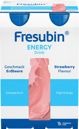 Fresubin Energy Drink næringsdrikk jordbær 4x200 ml