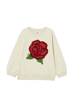 RIKIKI Collegetröja med frottémotiv NICE Hoodies & sweatshirts Rosa 98/104