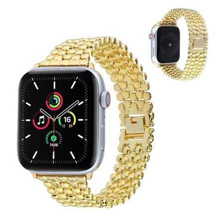 Apple Watch 44 mm klockarmband i honungskaka-aluminium - Guld