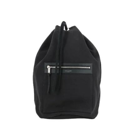 Saint Laurent Vintage Pre-owned Canvas shoulder-bags Sort, Dame Vintage Tasker, Størrelse: ONE Size