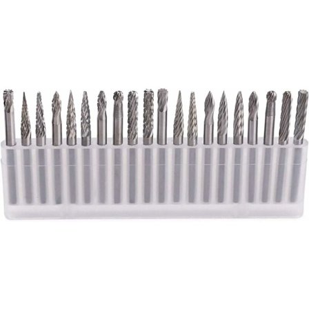 Rotasjonsfreser - Triomphe 20 stk. wolframkarbid freserbit stål roterende filer