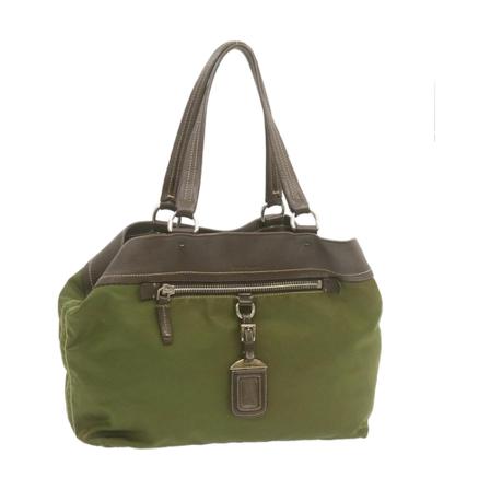 Prada Vintage, Draagtas Groen, Dames, Maat:ONE Size,synthetisch