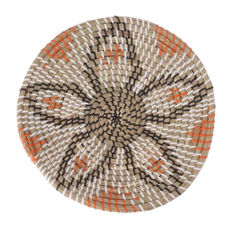 Vævet vægkurv Dekor Håndlavede søgræs hængende kurve Multifunktionel vævet isoleringsmåtte til stue Køkken Type 1