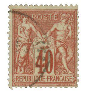 Frankrig 1876 - YT 70 - Stemplet