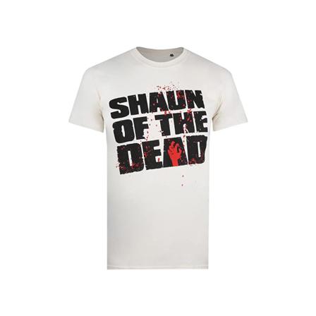 Shaun Of The Dead Män Logotyp T-shirt M Natur/svart/röd